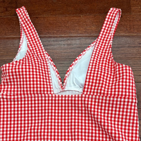 Shade & Shore Red gingham one piece - Picture 3 of 4